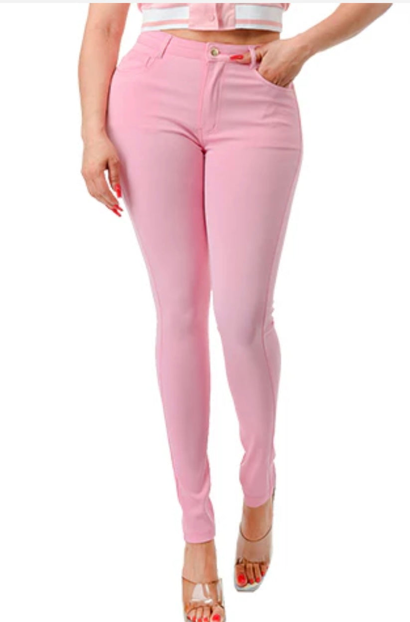 Light Pink Jeans Pant (NON DISTRESSED)