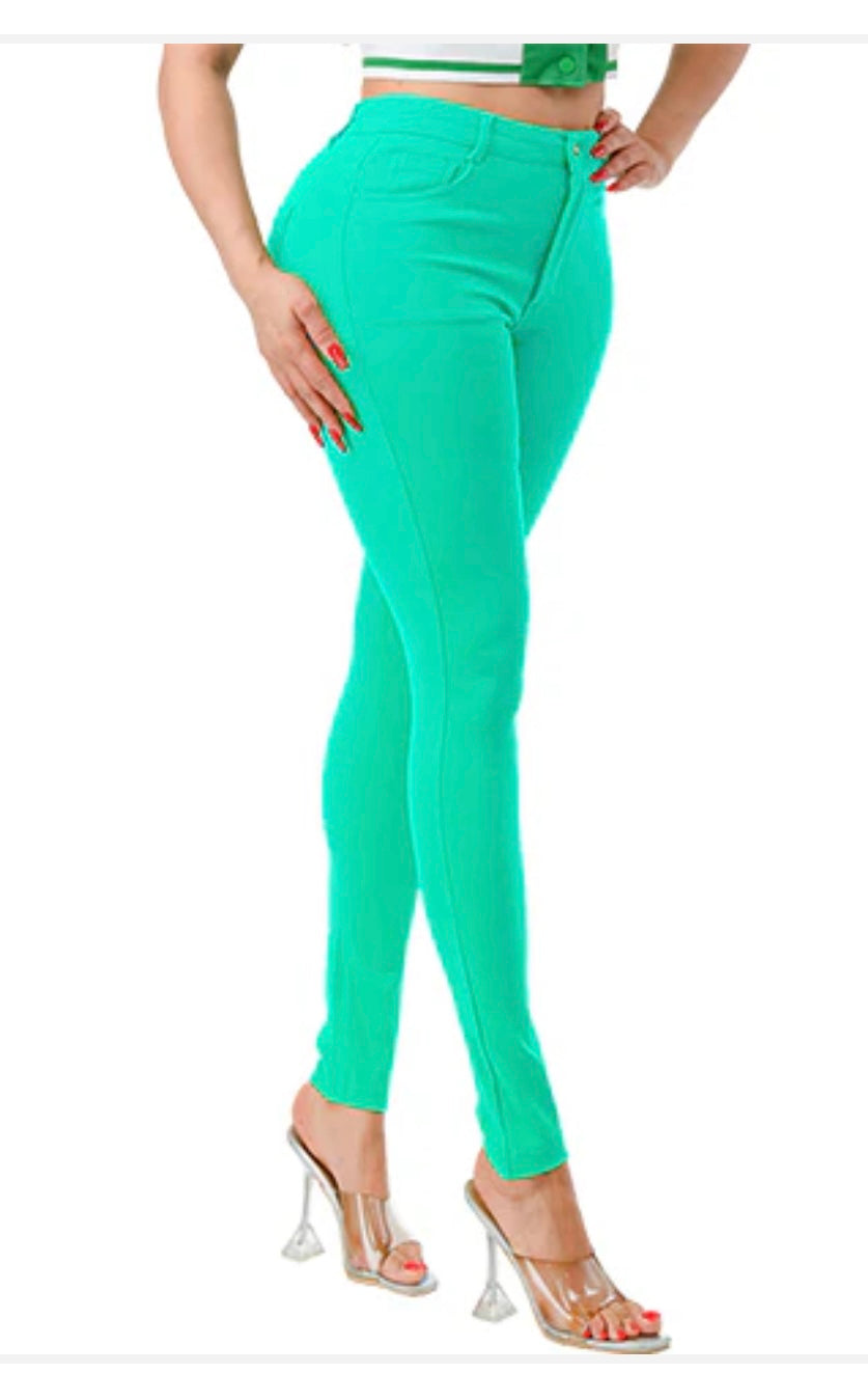 Neon Green Jeans Pant (NON DISTRESSED)