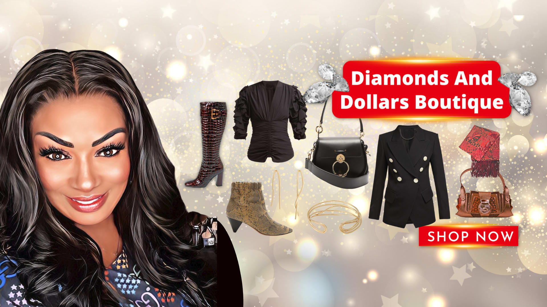 Load video: diamondsanddollarsboutiq promo video online store