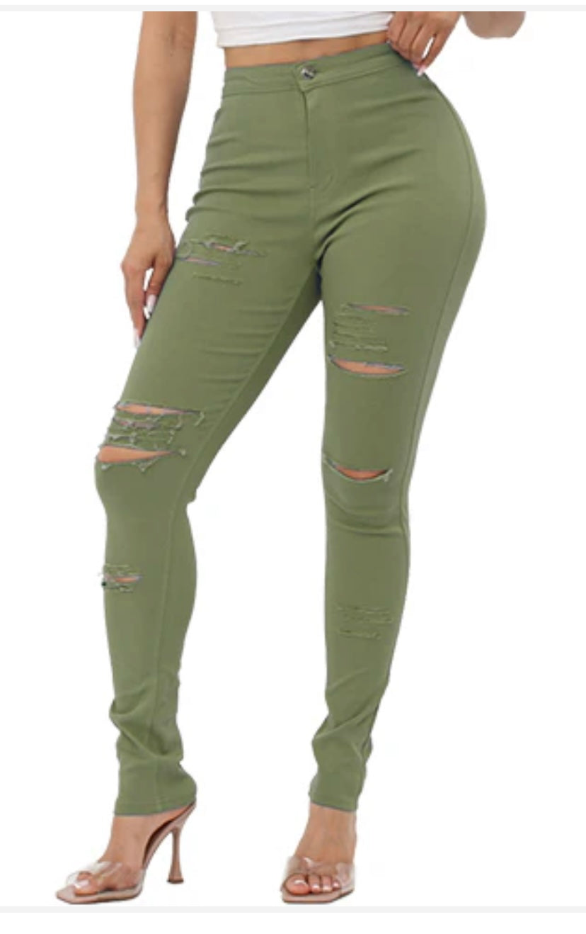 Camo Jeans Pant (DISTRESSED)